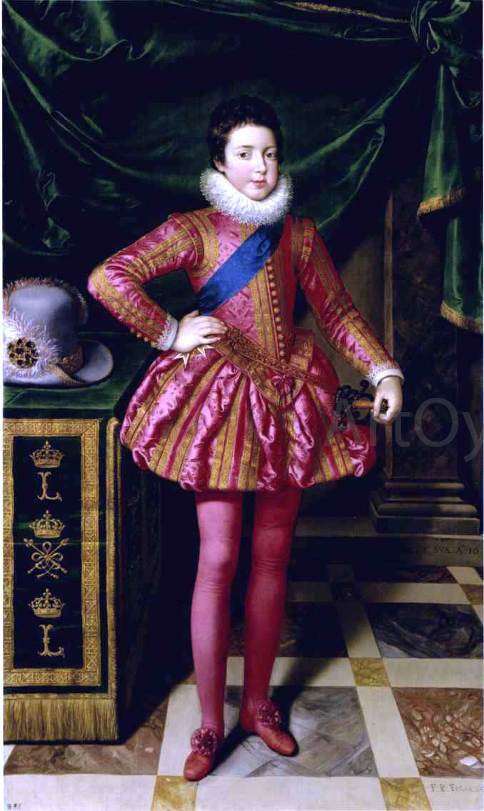 The Younger Frans Pourbus Louis XIII as a Child - Canvas Print