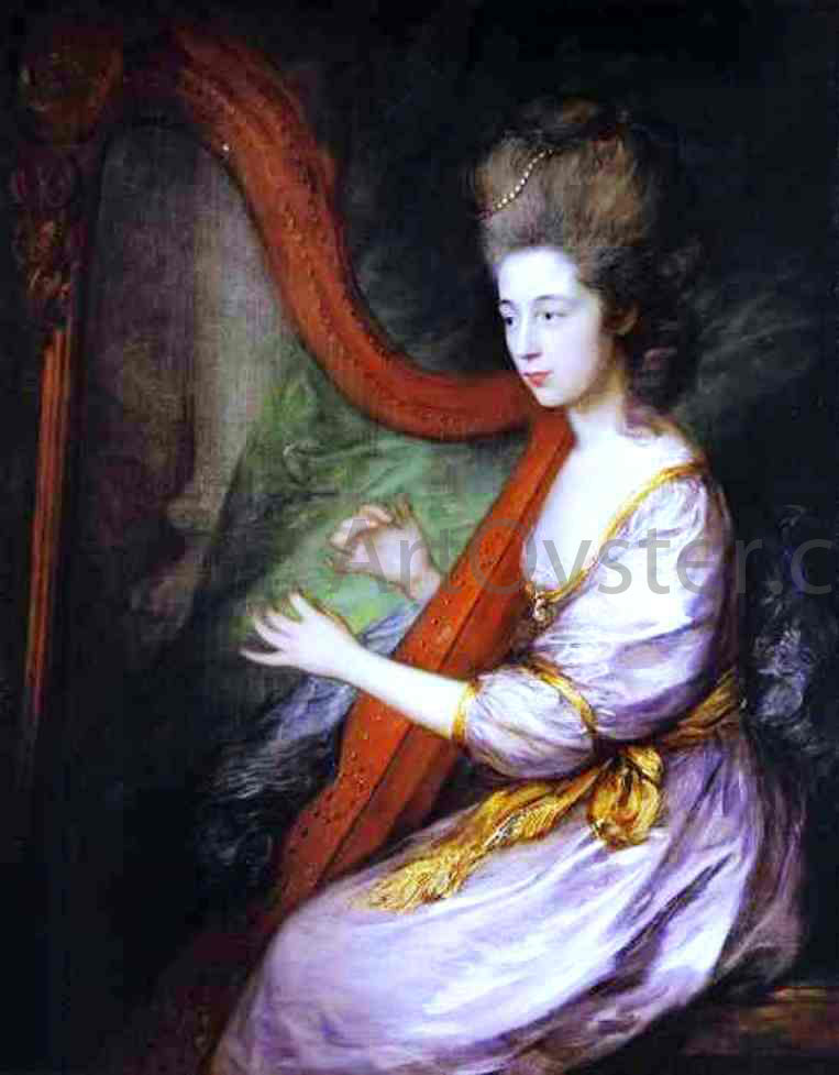 Thomas Gainsborough Louisa, Lady Clarges - Canvas Print