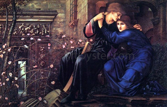 Sir Edward Burne-Jones Love Among the Ruins - Canvas Print