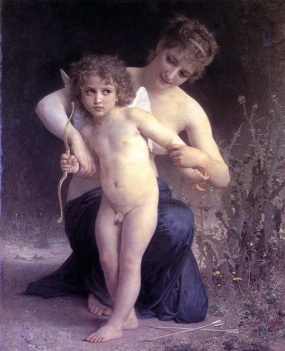 William Adolphe Bouguereau Love Disarmed - Canvas Print