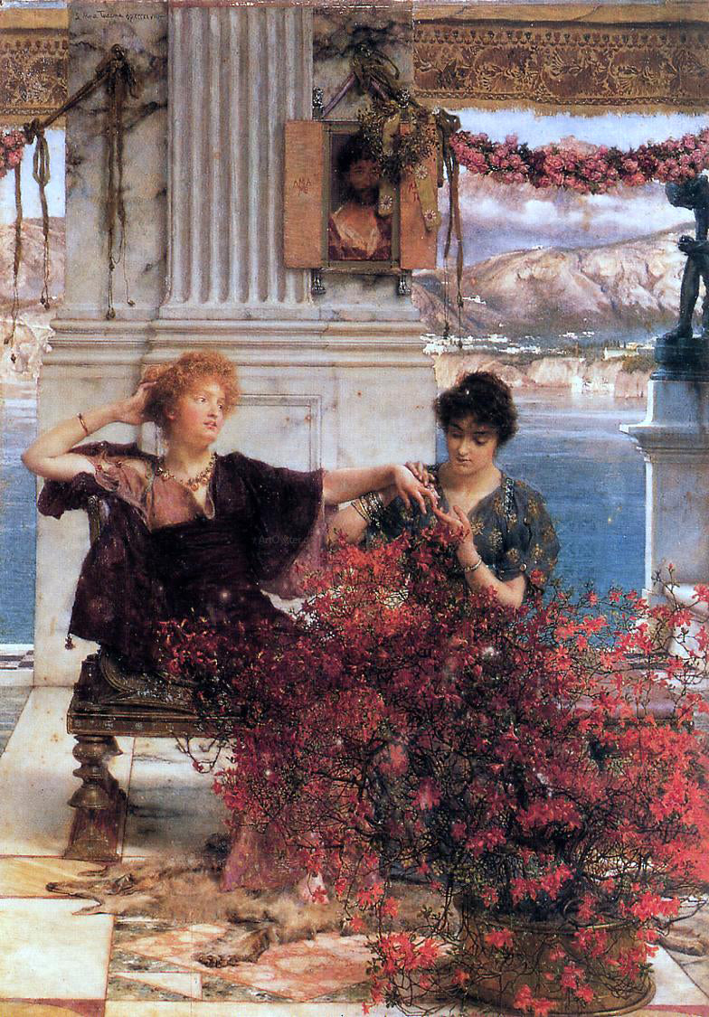 Sir Lawrence Alma-Tadema Love's Jewelled Fetter - Canvas Print