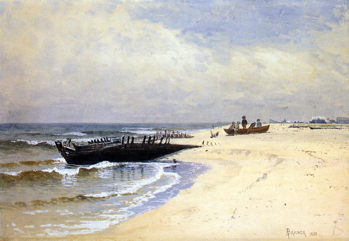Alfred Thompson Bricher Low Tide - Canvas Print