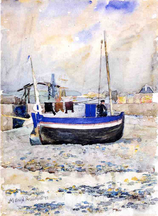 Maurice Prendergast A Low Tide, Afternoon, Treport - Canvas Print
