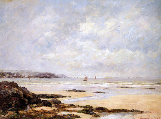 Maxime Maufra Low Tide at Douarnenez - Canvas Print