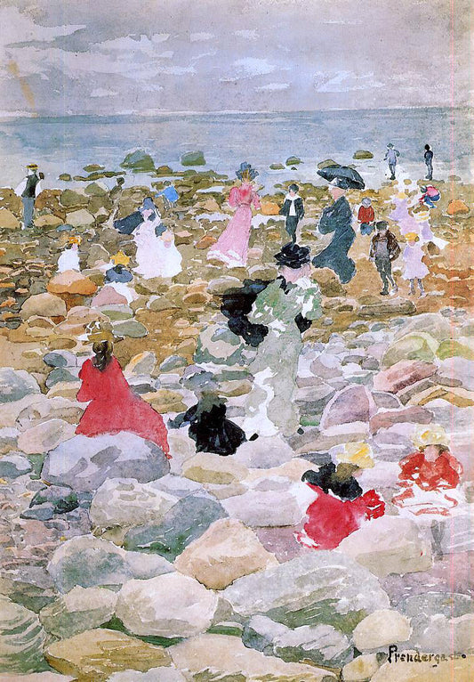 Maurice Prendergast Low Tide, Nantucket - Canvas Print