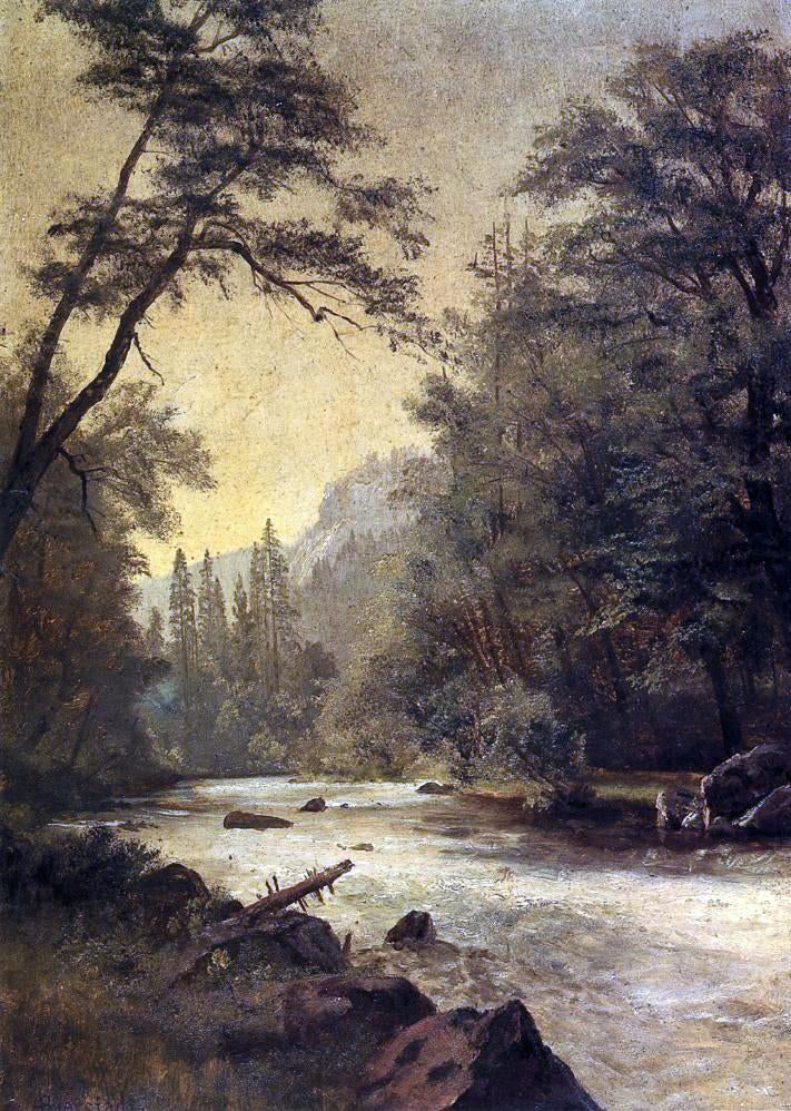 Albert Bierstadt Lower Yosemite Valley - Canvas Print