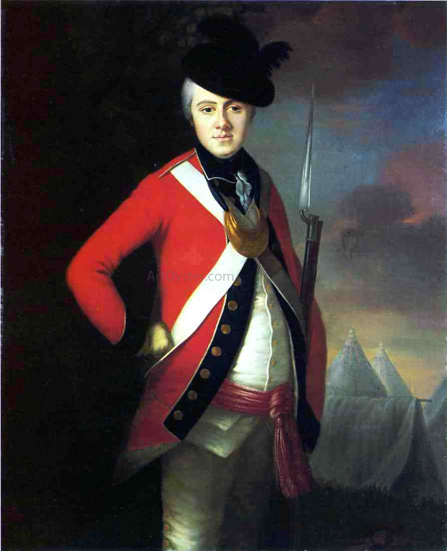 Joseph Blackburn Lt. Colonel Thomas Dowdeswell - Canvas Print