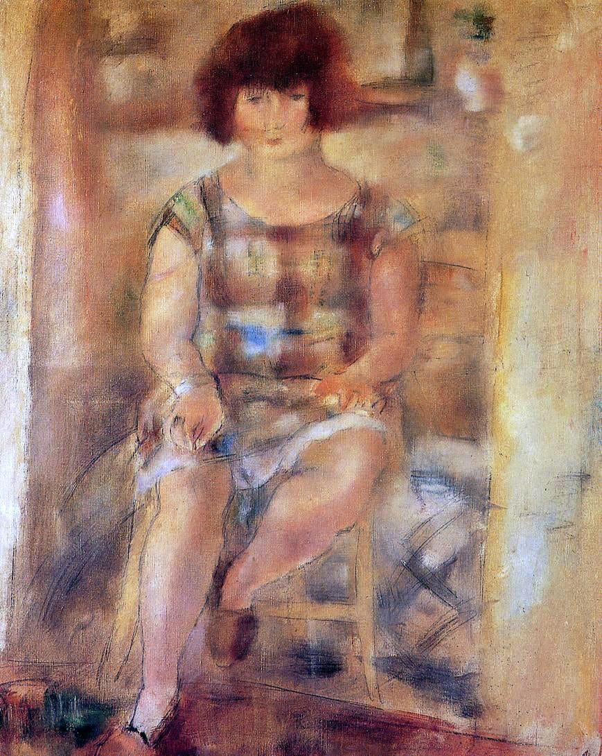 Jules Pascin Ludy after Shampooing - Canvas Print