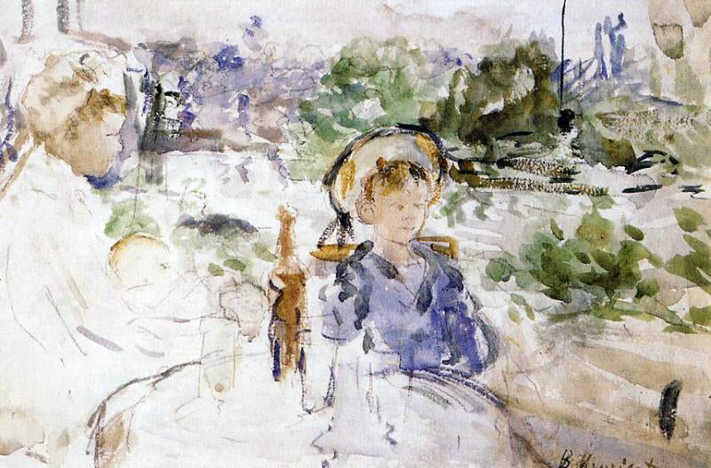 Berthe Morisot Luncheon in the Countryside - Canvas Print