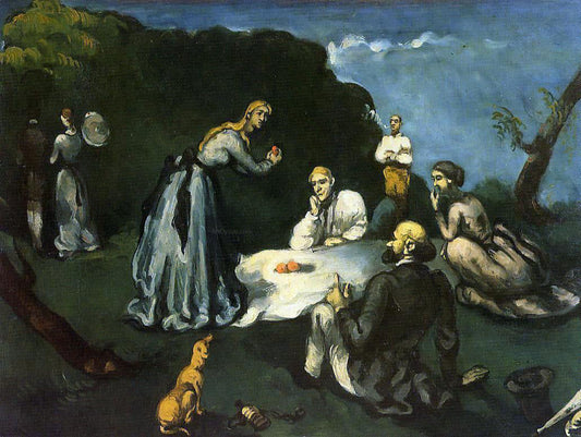 Paul Cezanne Luncheon on the Grass - Canvas Print
