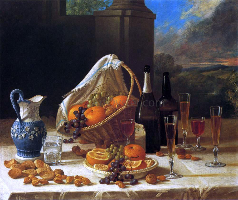 John F Francis Luncheon Still Life - Canvas Print