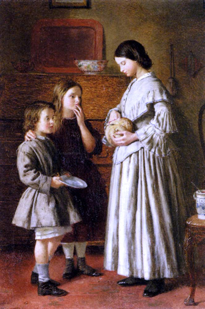 Frederick Smallfield ARWS Lunchtime - Canvas Print