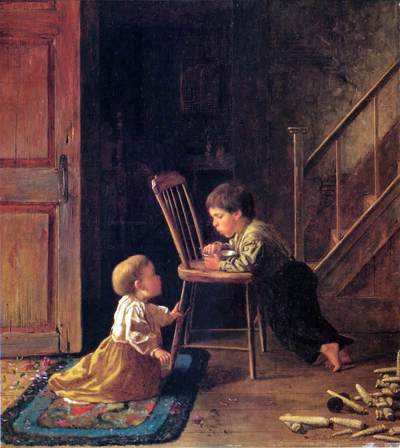 Eastman Johnson Lunchtime - Canvas Print