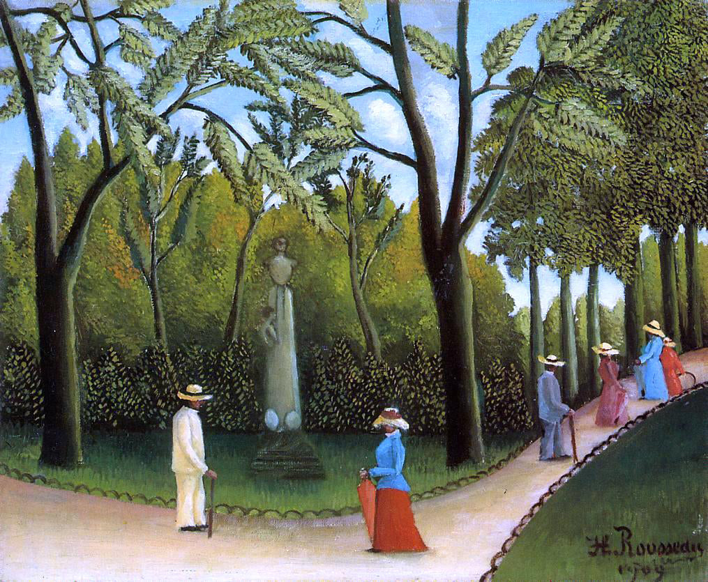 Henri Rousseau Luxembourg Garden - Canvas Print