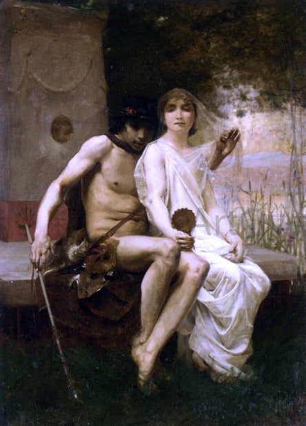 Jean-Eugene Buland Lycanion et Daphnis - Canvas Print