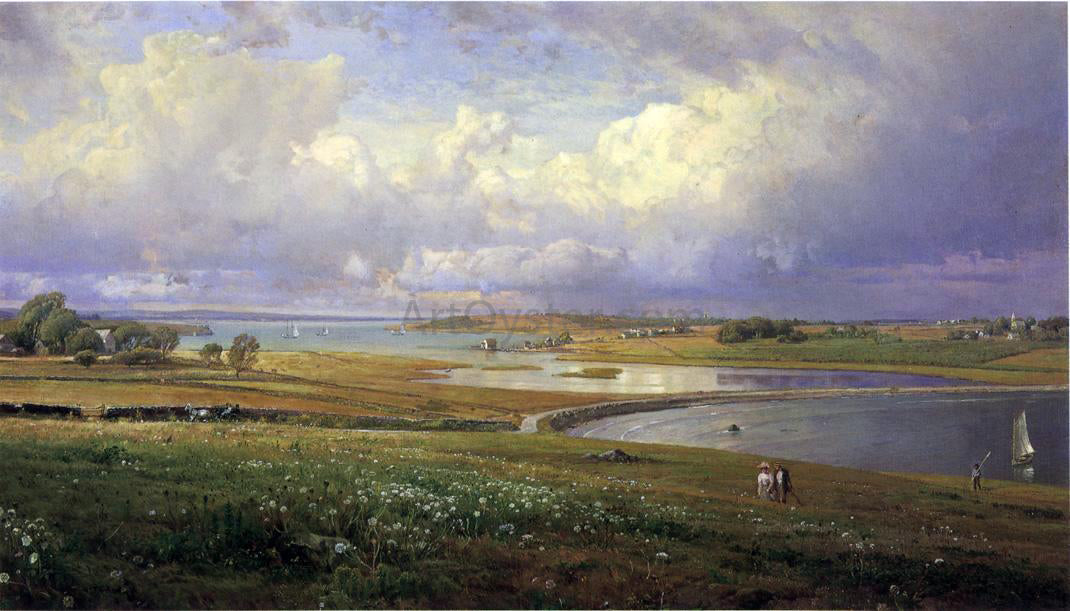 William Trost Richards Mackerel Cove, Jamestown, Rhode Island - Canvas Print