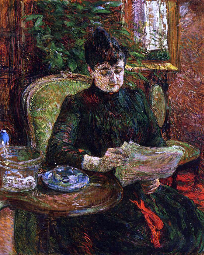 Henri De Toulouse-Lautrec Madame Aline Gibert - Canvas Print