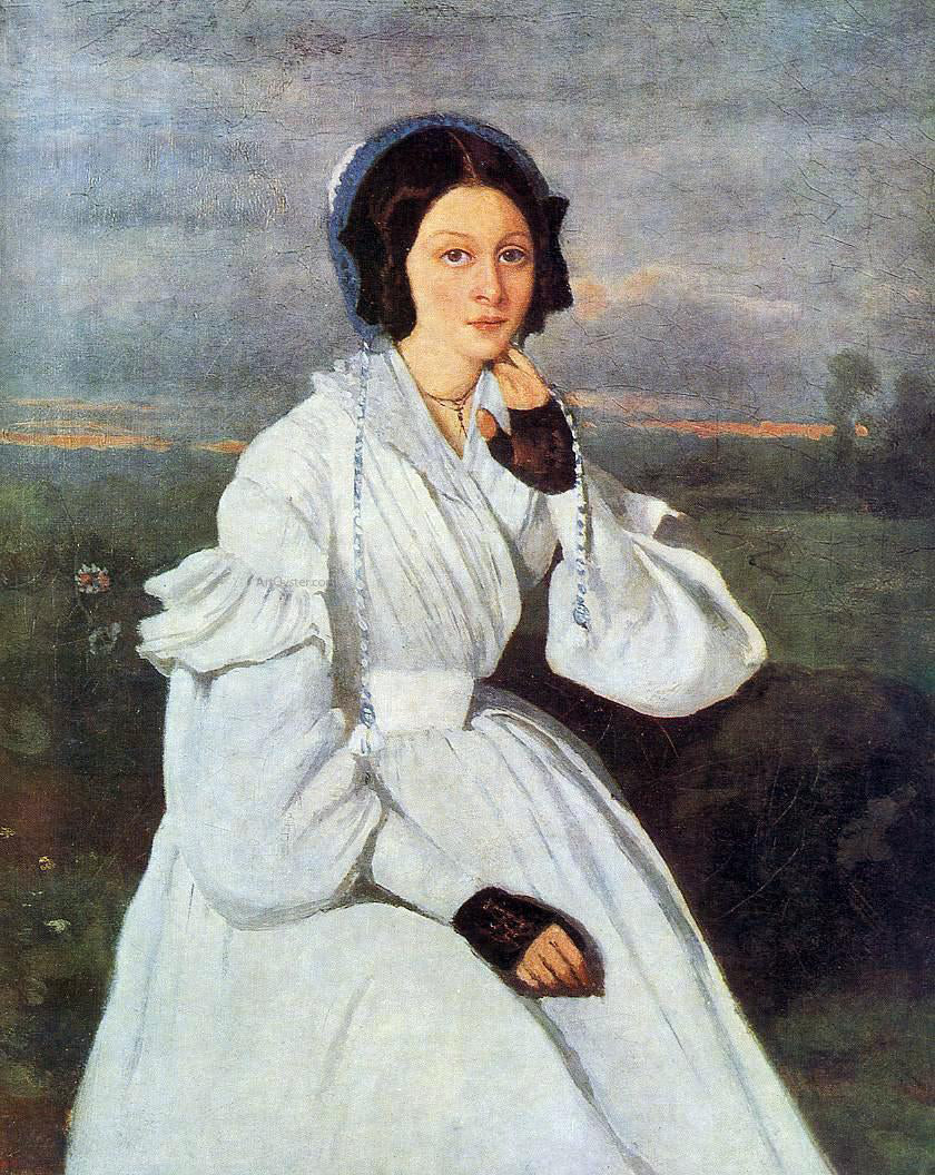 Jean-Baptiste-Camille Corot Madame Charmois - Canvas Print