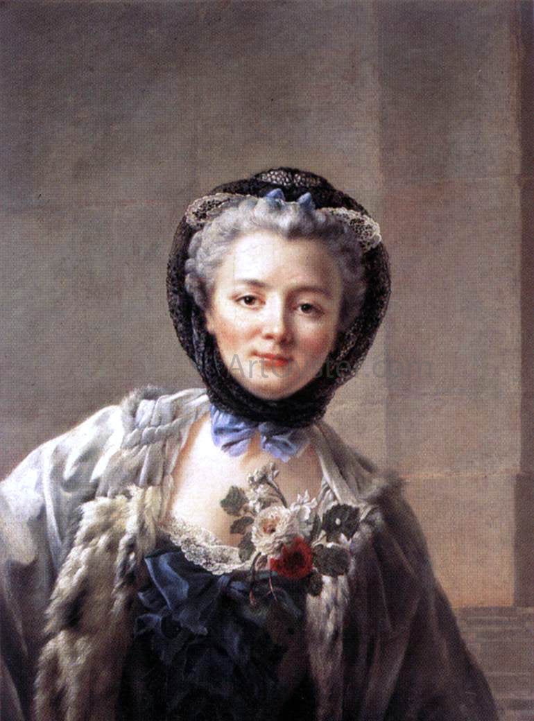 Francois-Hubert Drouais Madame Drouais, Wife of the Artist - Canvas Print