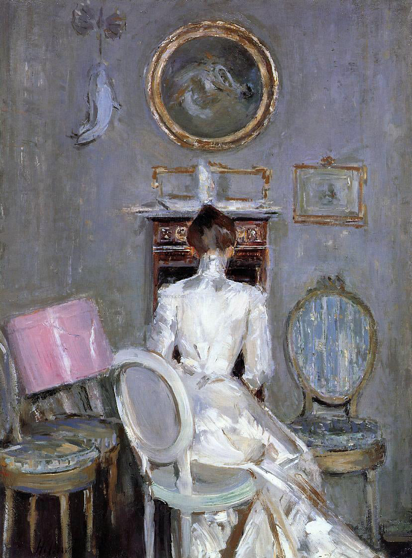 Paul Cesar Helleu Madame Helleu in Her Husband's Studio - Canvas Print