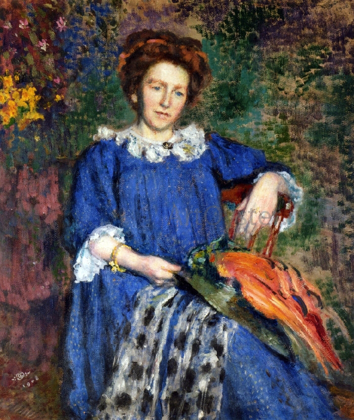 Georges Lemmen Madame Lemmen - Canvas Print