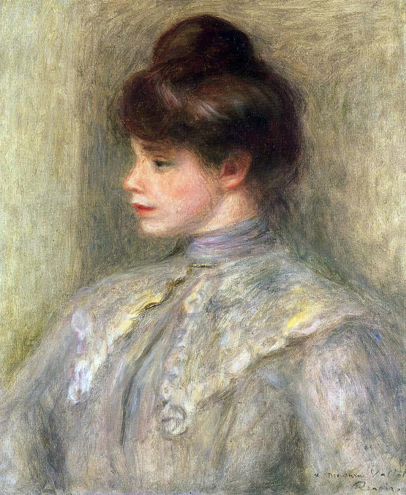 Pierre Auguste Renoir Madame Louis Valtat nee Suzanne Noel - Canvas Print