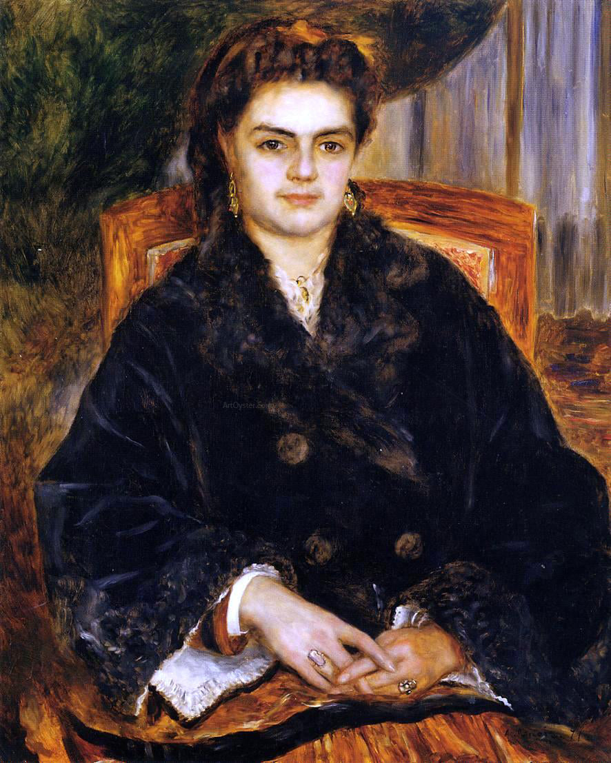 Pierre Auguste Renoir Madame Marie Octavie Bernier - Canvas Print