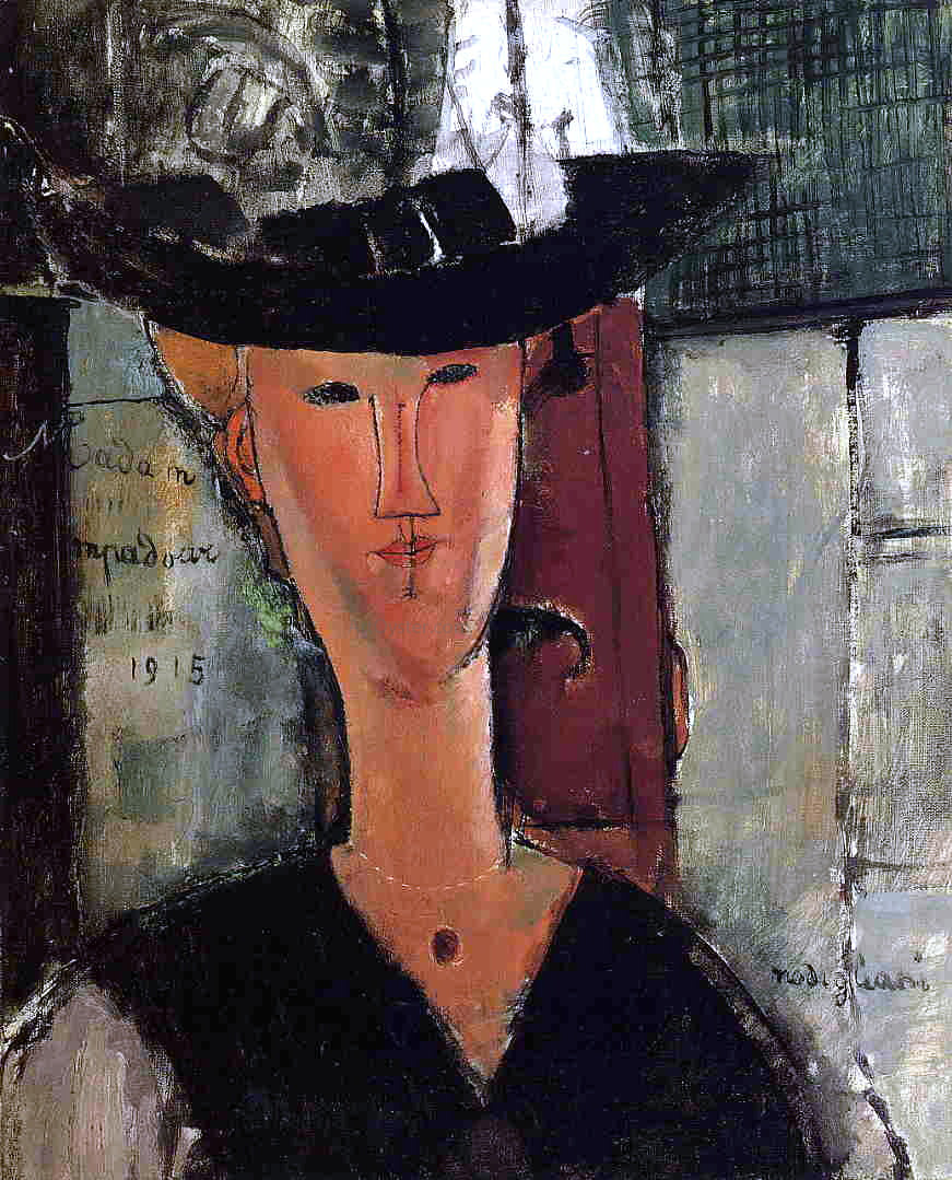 Amedeo Modigliani Madame Pompadour - Canvas Print