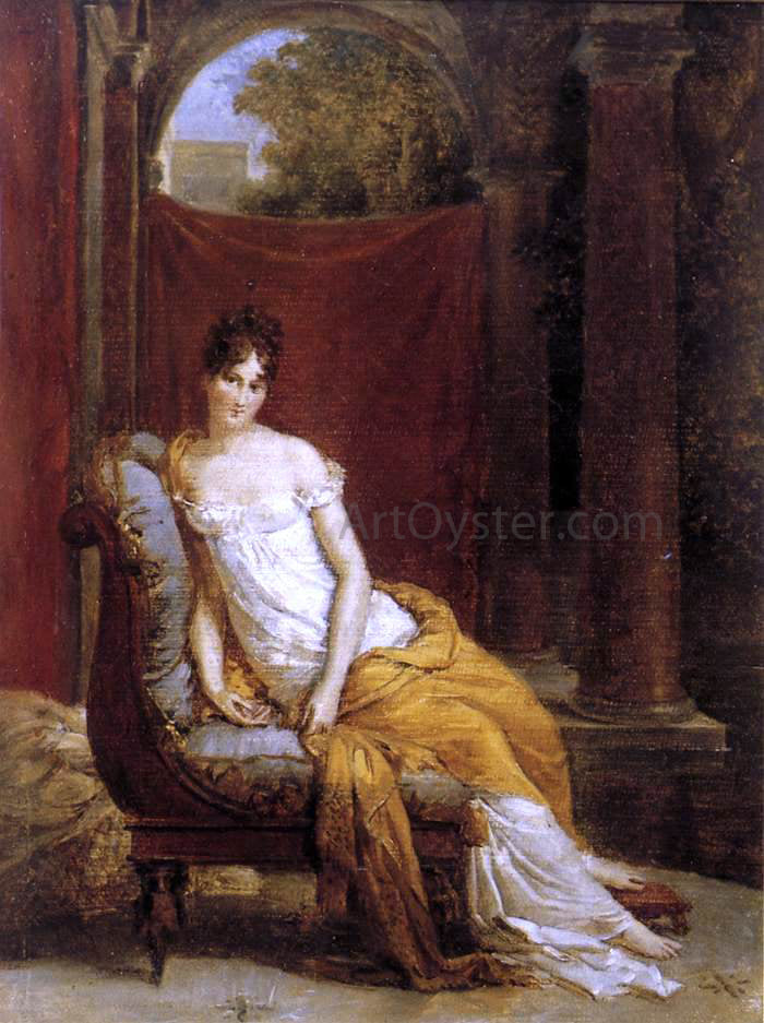 Baron Francois Gerard Madame Recamier - Canvas Print