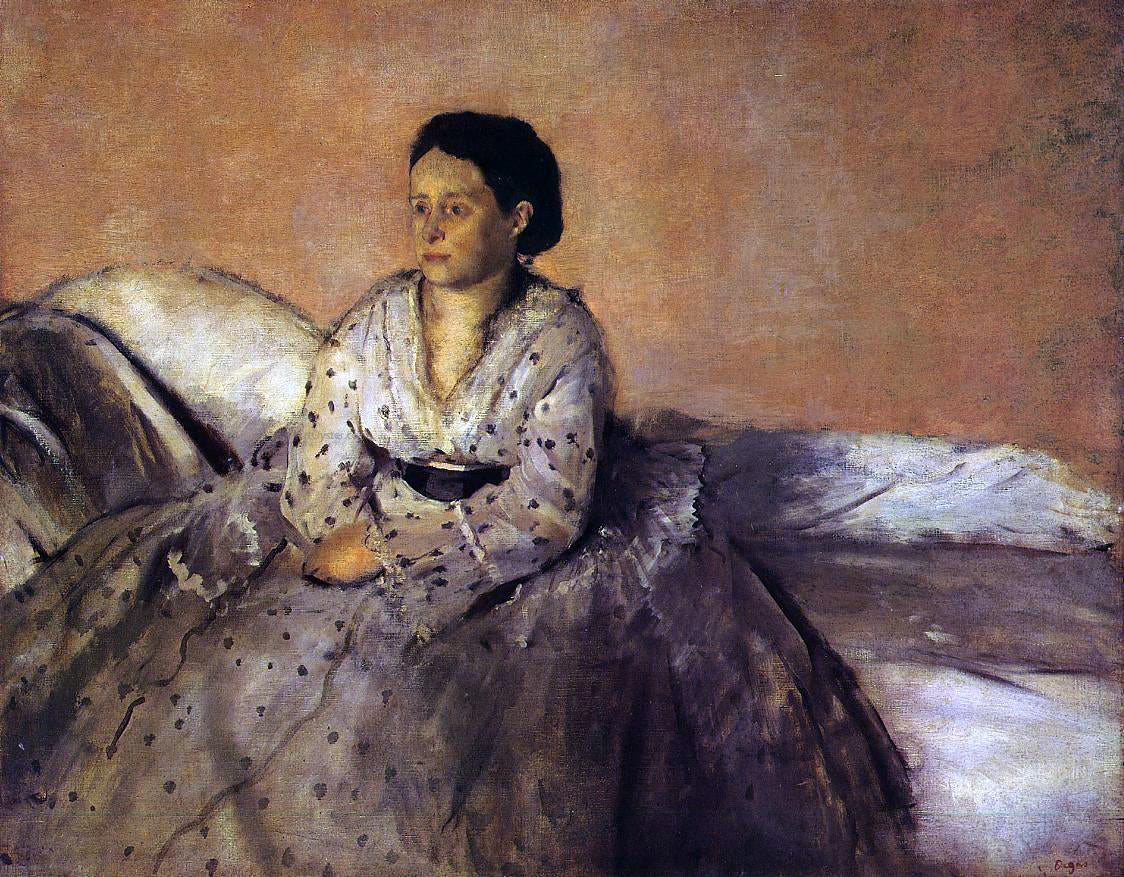 Edgar Degas Madame Rene De Gas - Canvas Print
