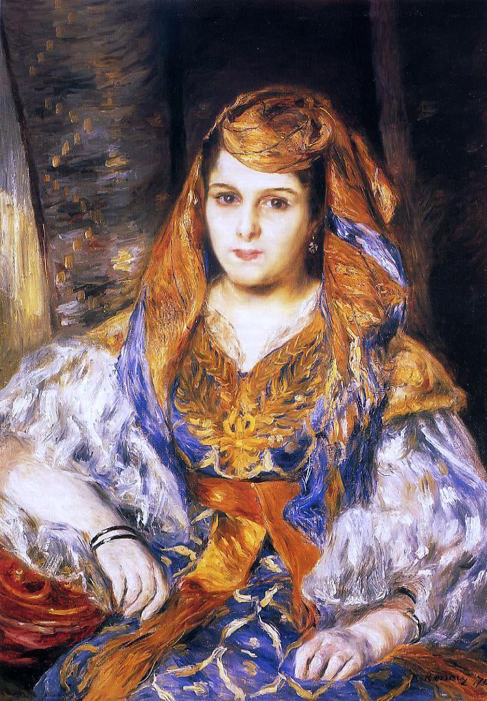 Pierre Auguste Renoir Madame Stora in Algerian Dress - Canvas Print