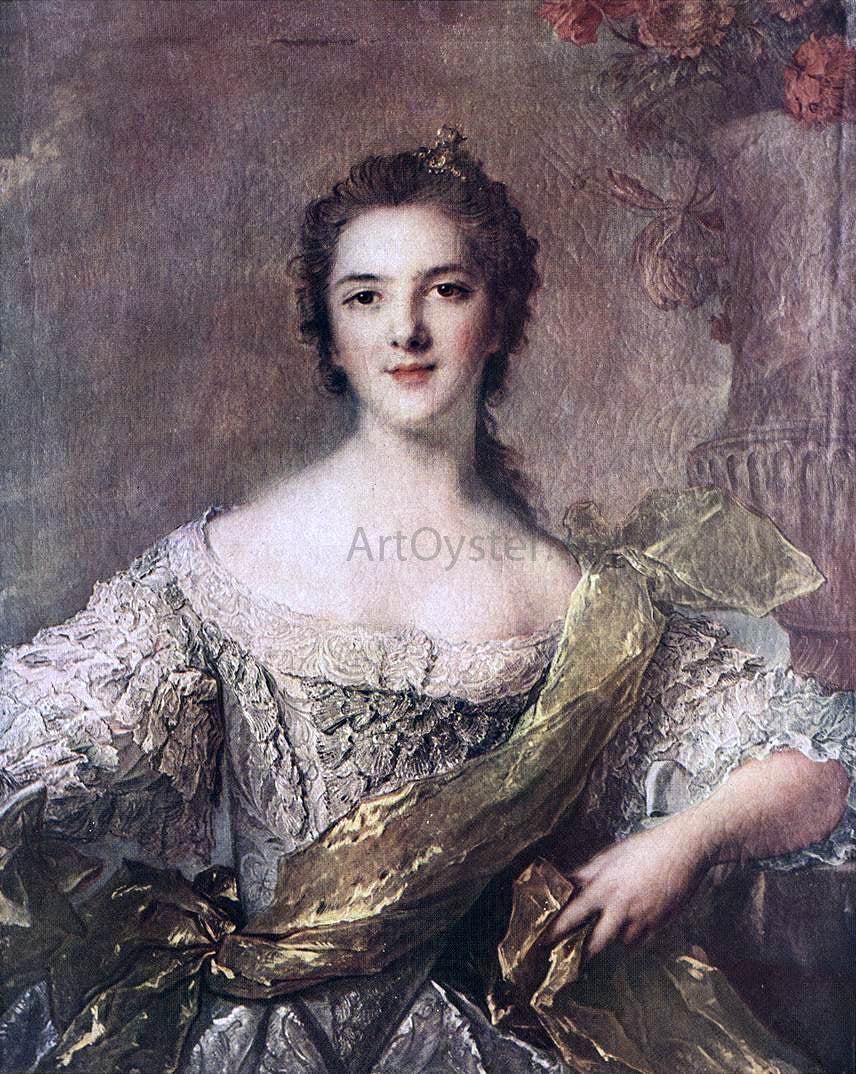 Jean-Marc Nattier Madame Victoire - Canvas Print