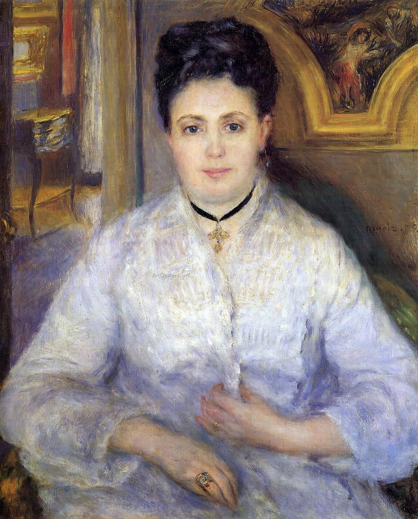 Pierre Auguste Renoir Madame Victor Chocquet - Canvas Print