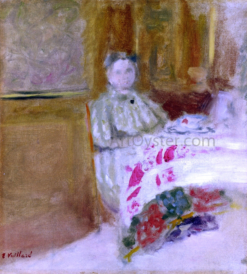 Edouard Vuillard Madame Vuillard at Table - Canvas Print