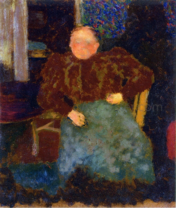 Edouard Vuillard Madame Vuillard Seated - Canvas Print