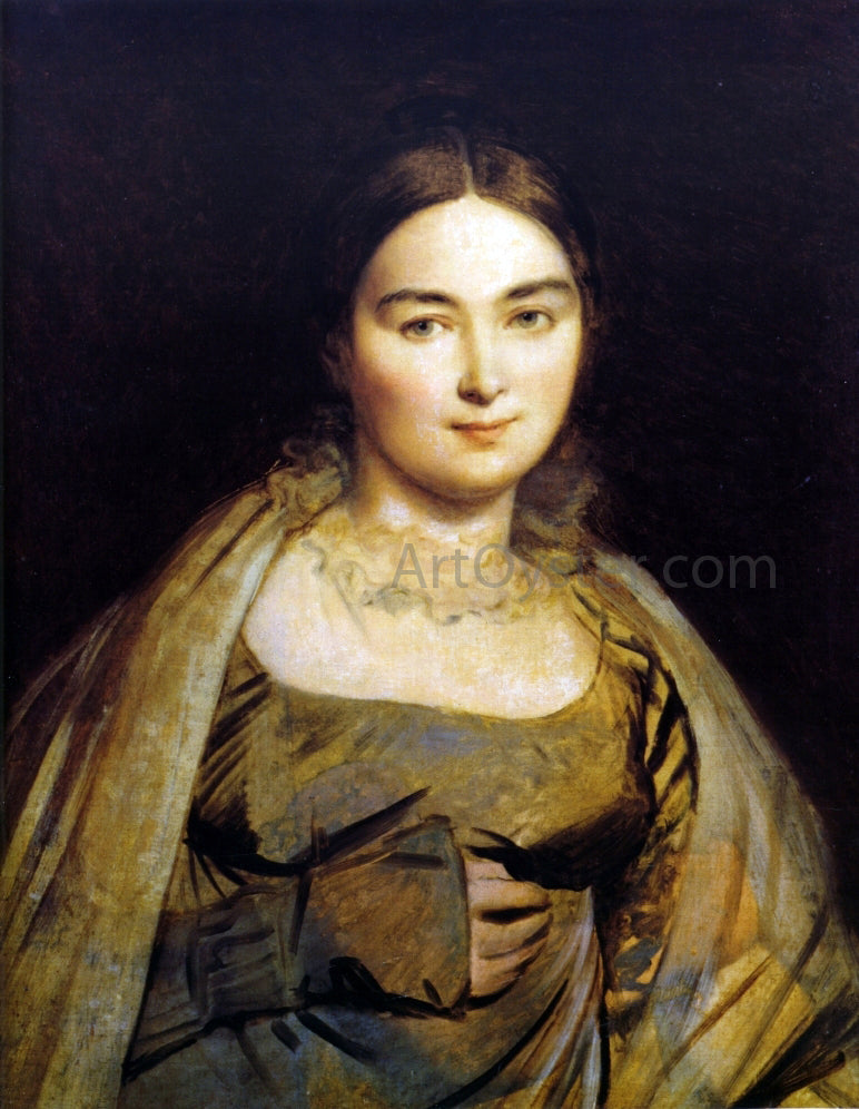 Jean-Auguste-Dominique Ingres Madeleine Ingres, nee Chapelle - Canvas Print