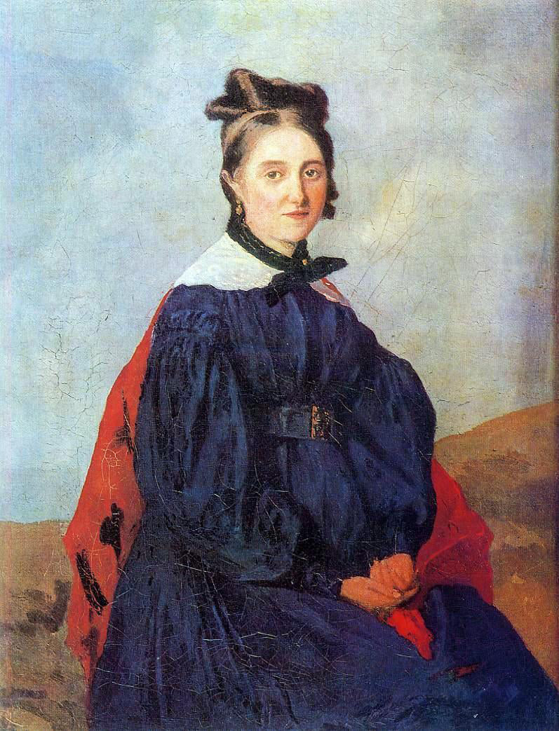 Jean-Baptiste-Camille Corot Mademoiselle Alexina Ledoux - Canvas Print