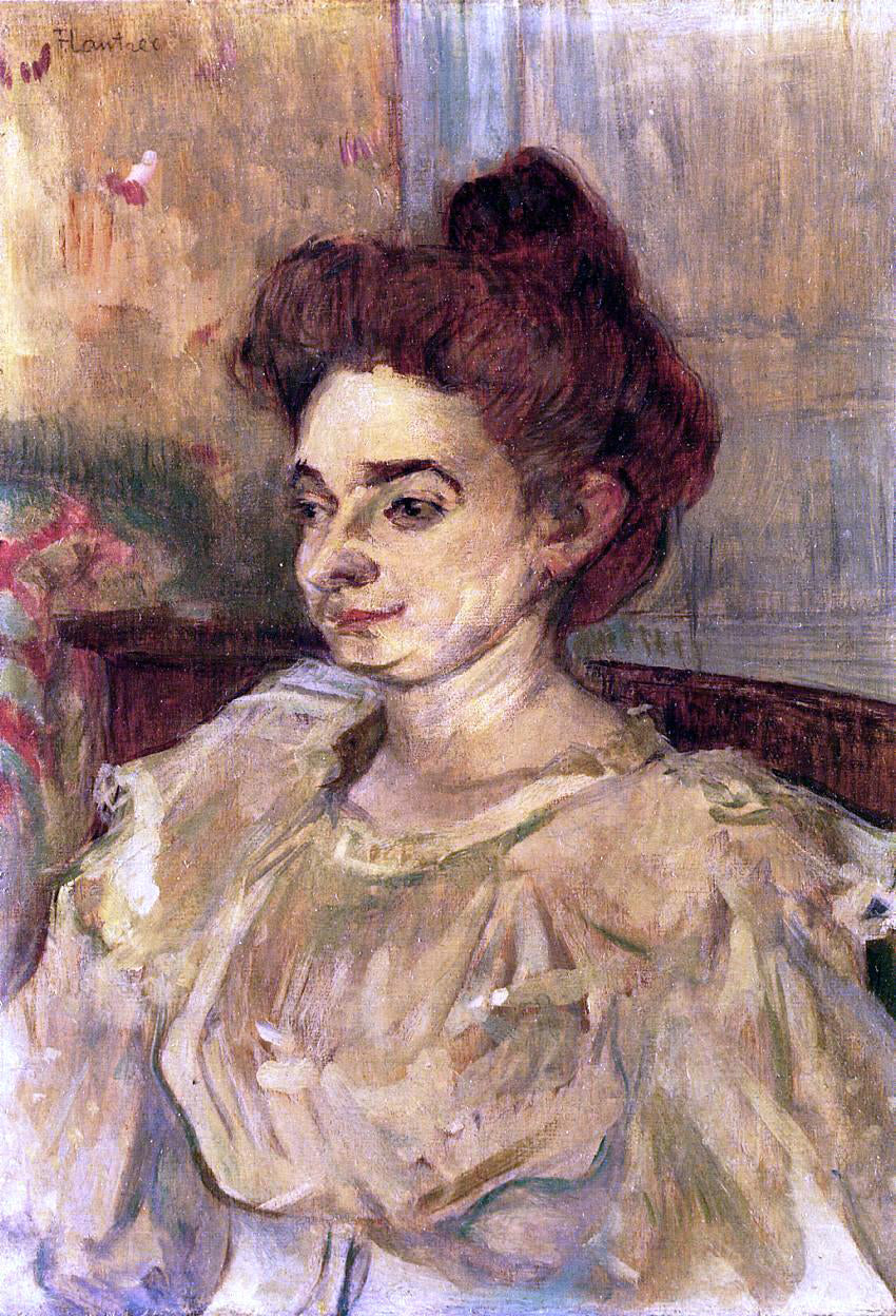 Henri De Toulouse-Lautrec Mademoiselle Beatrice Tapie de Celeyran - Canvas Print