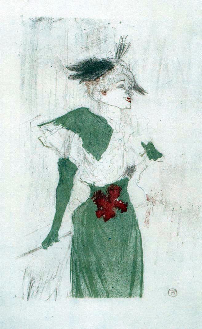 Henri De Toulouse-Lautrec Mademoiselle Marcelle Lender, Standing - Canvas Print