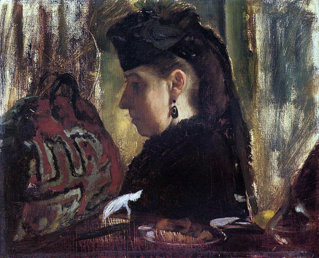 Edgar Degas Mademoiselle Marie Dihau - Canvas Print