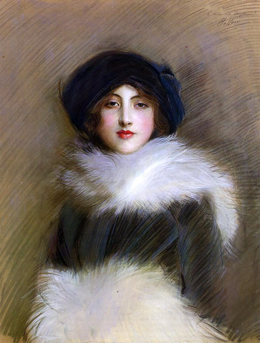 Paul Cesar Helleu Mademoiselle Vaughan - Canvas Print