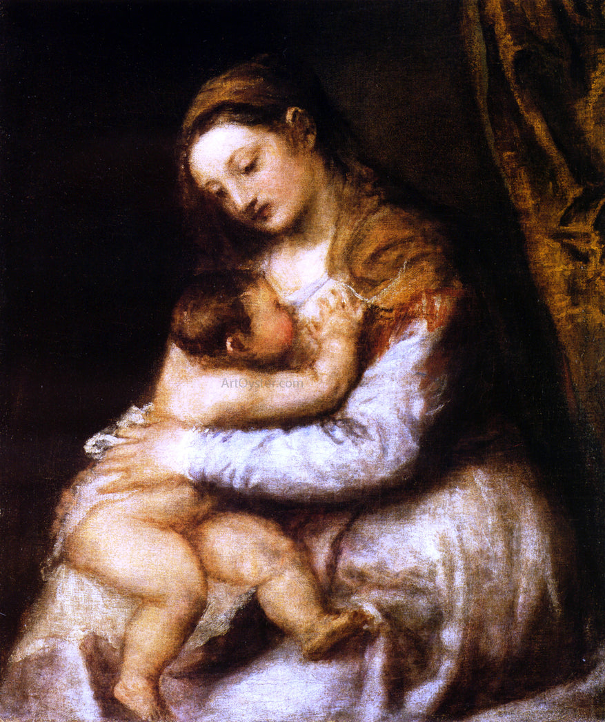 Titian Madonna and Child - Canvas Print