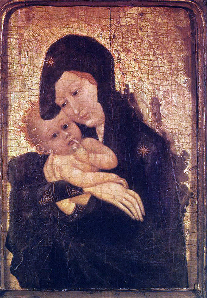 Jean Malouel Madonna and Child - Canvas Print
