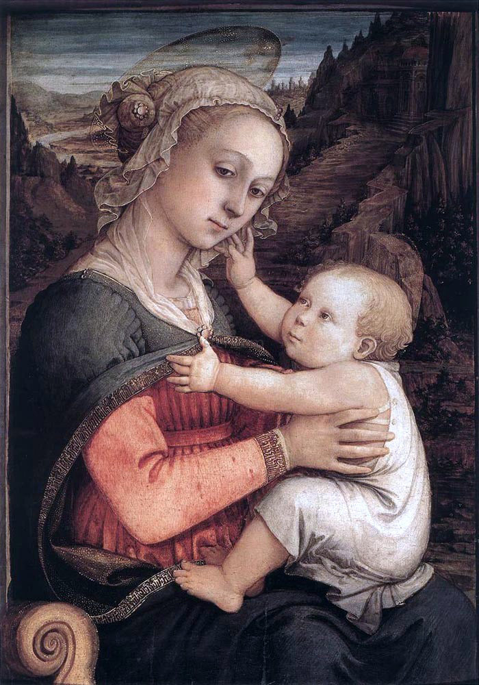 Fra Filippo Lippi Madonna and Child - Canvas Print
