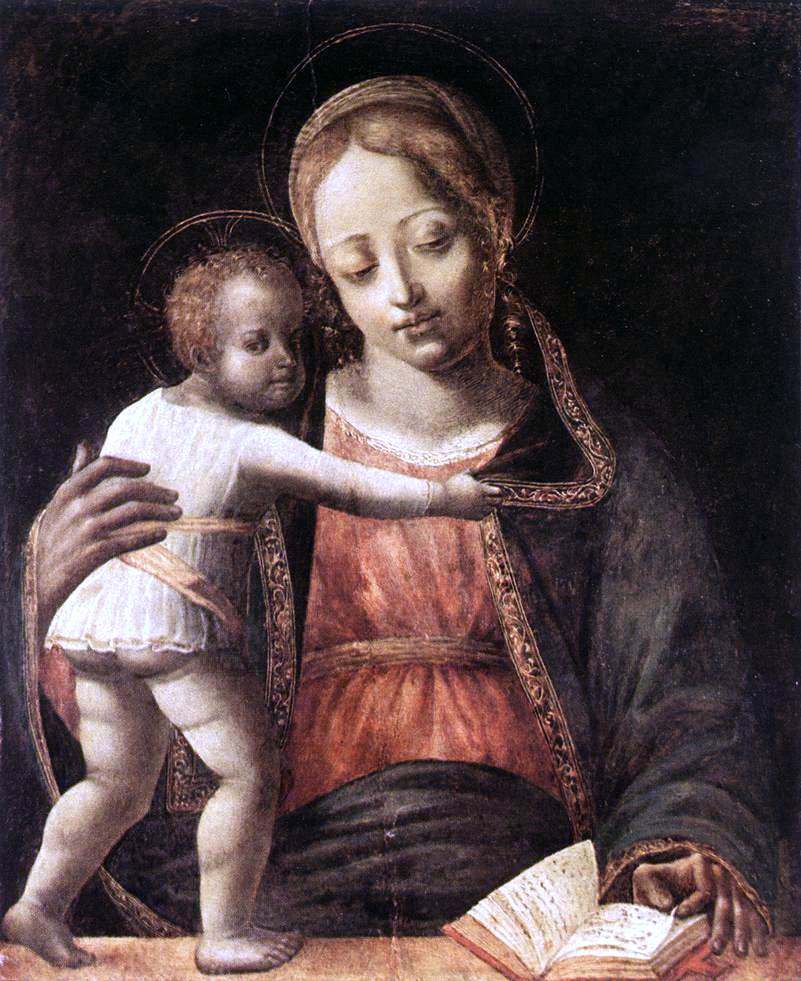 Bernardino Jacopi Buti Madonna and Child - Canvas Print