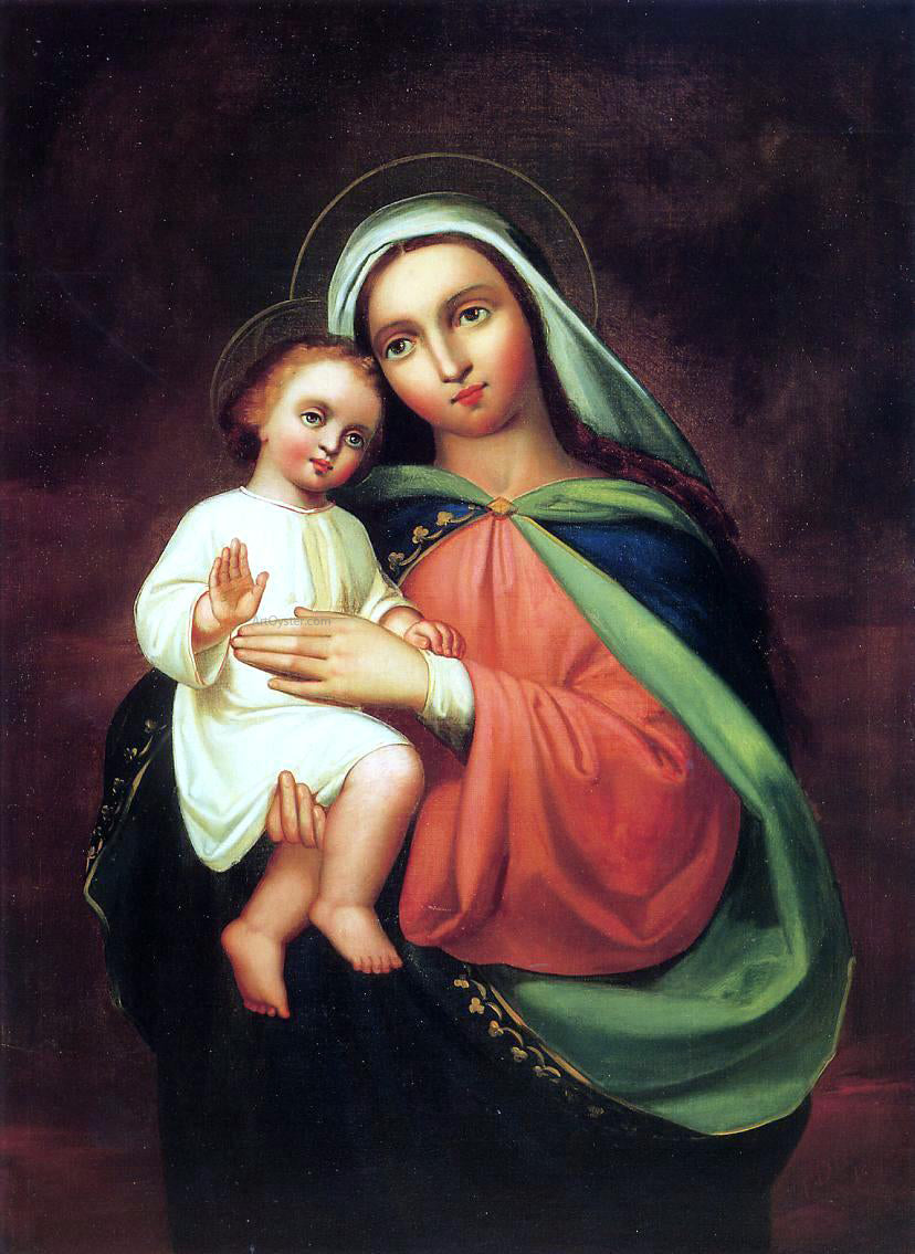 Frank Duveneck Madonna and Child - Canvas Print