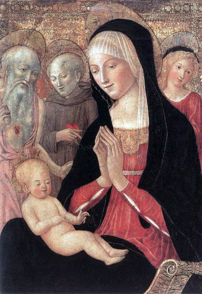 Francesco Di Giorgio Martini Madonna and Child with Saints and Angels - Canvas Print