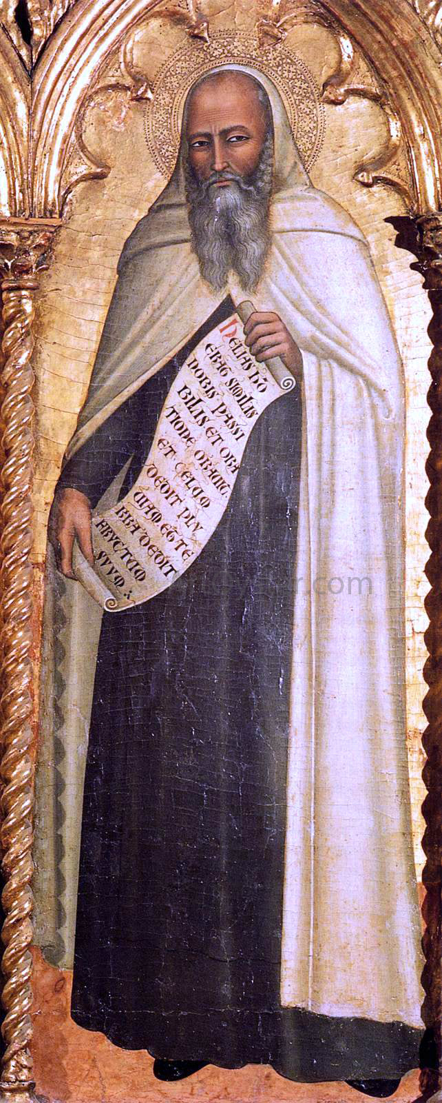 Andrea Da Firenze Madonna and Child with Saints (detail) - Canvas Print