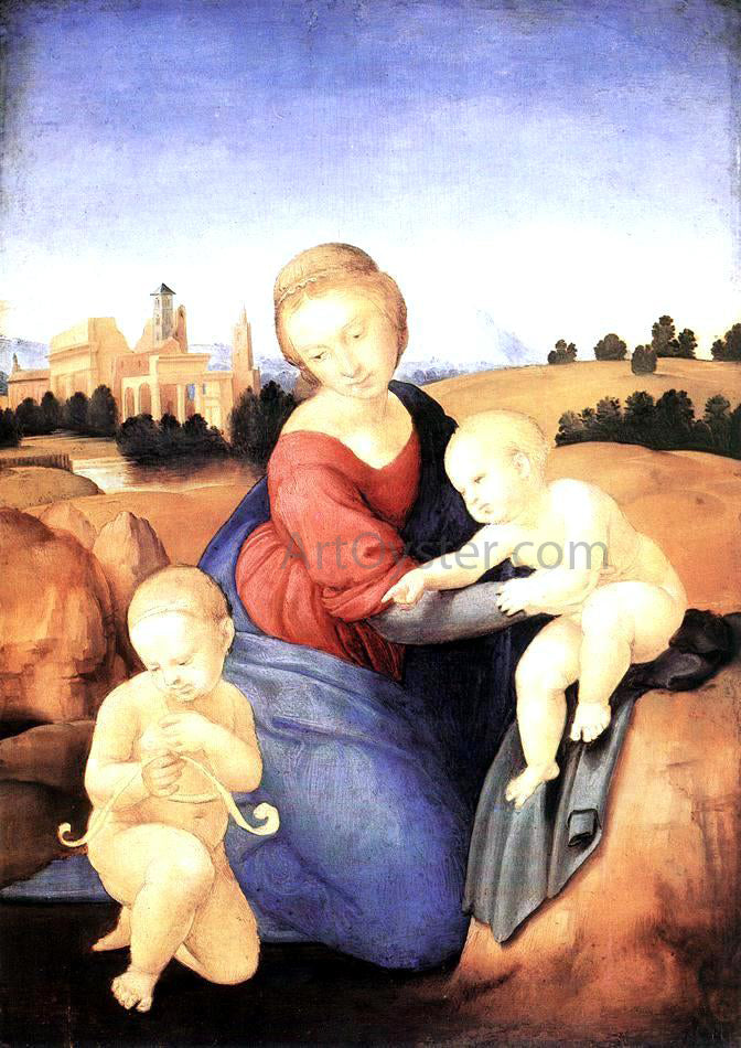 Raphael Madonna and Child with the Infant St John - Canvas Print