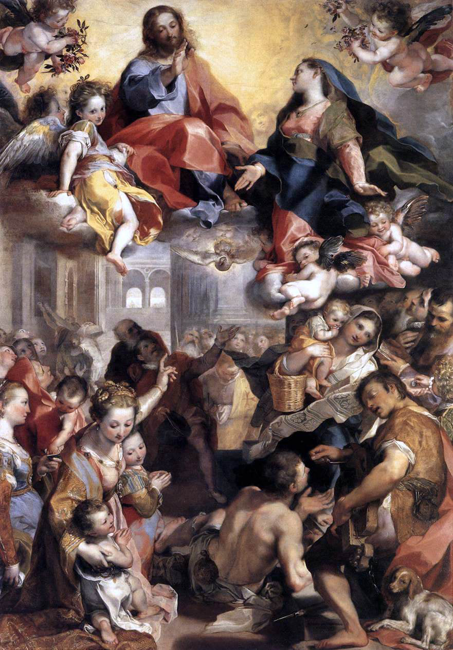 Federico Fiori Barocci Madonna del Popolo - Canvas Print